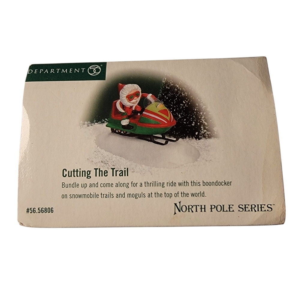 Dept 56 #56806 "Cutting The Trail" Figure North Pole Series
